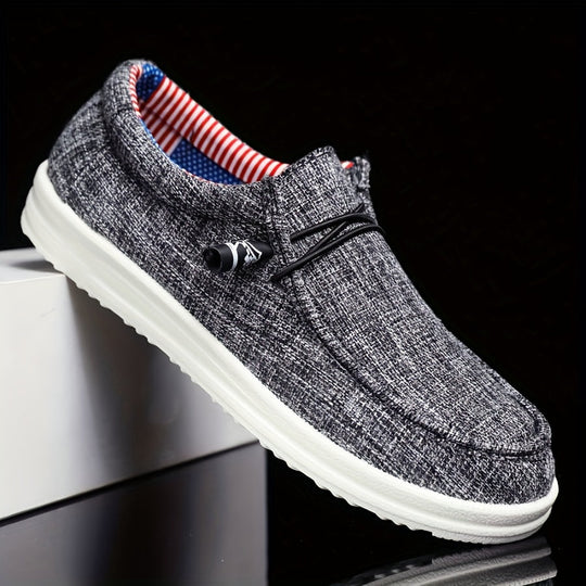 Męskie Buty Slip-On | Lekki Canvas | Wygodne i Casualowe | Wiosna