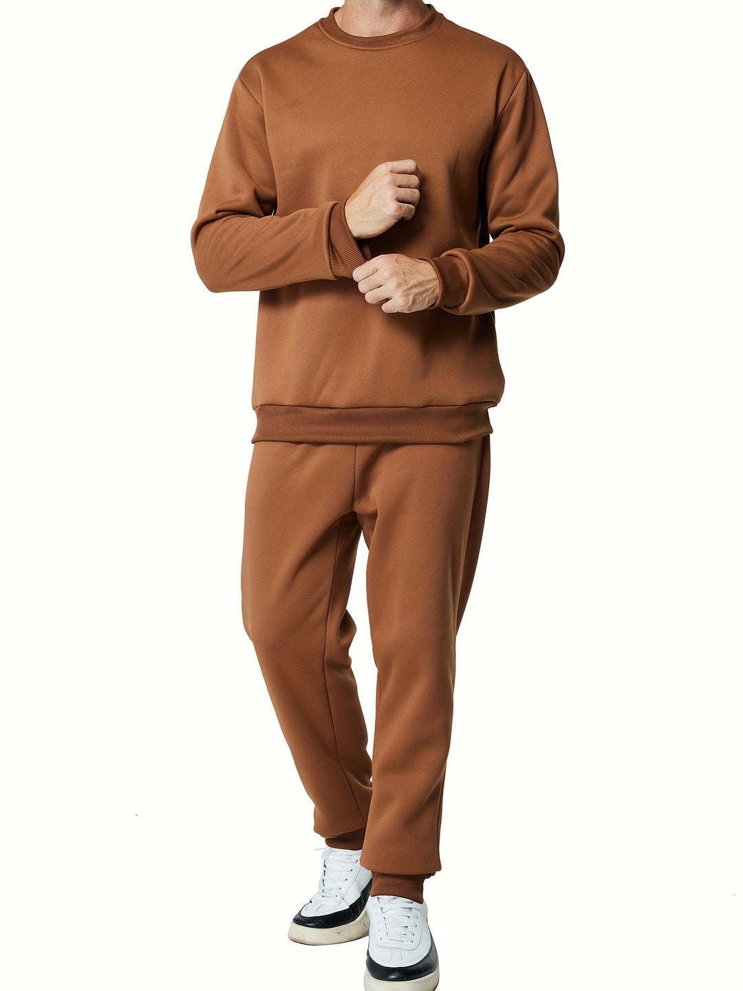 Męski Zestaw Streetwear | Ciepły i Nowoczesny | Bluza i Spodnie Dresowe | Jesień i Zima