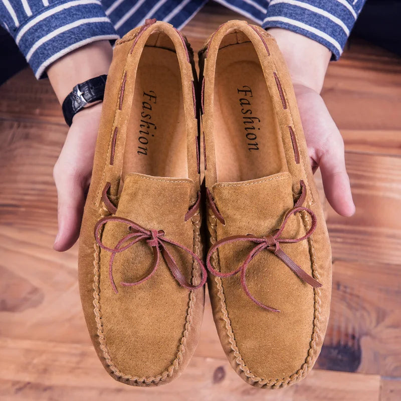 Męskie Loafersy | Prawdziwa Skóra | Slip-On | Miękka Podeszwa | Casual