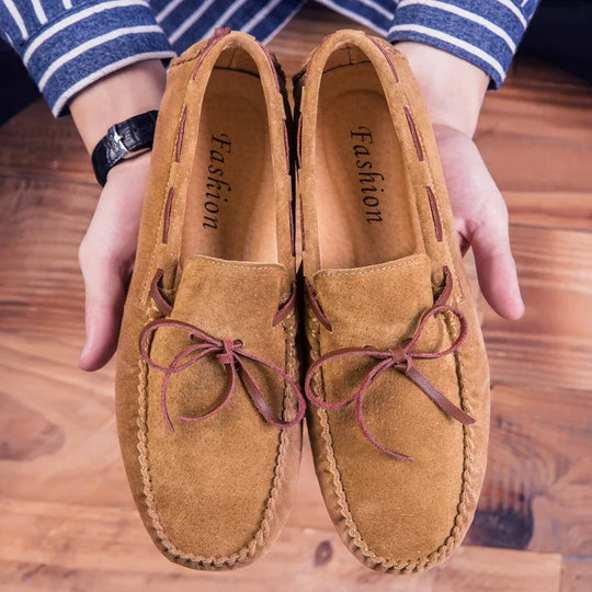 Męskie Loafersy | Prawdziwa Skóra | Slip-On | Miękka Podeszwa | Casual