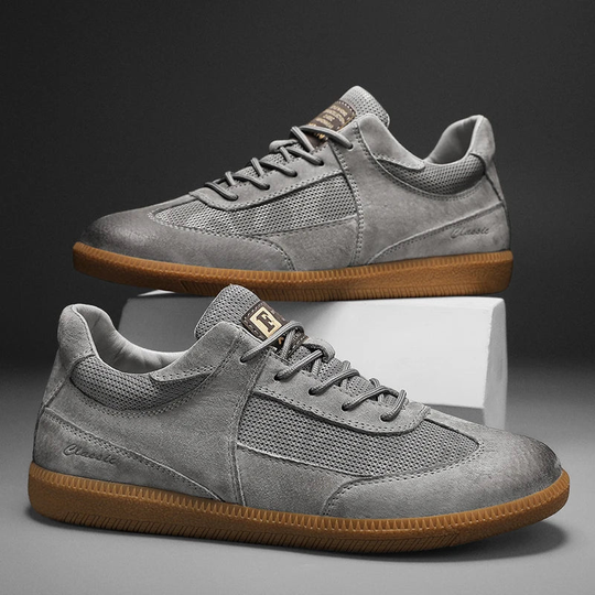 Męskie Sneakersy Retro | Niskie Sznurowane Buty Casual | Sportowe Sneakersy na Wiosnę i Lato