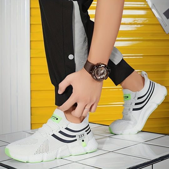 Męskie buty sportowe | Ultralekkie i oddychające | Podeszwa Popcorn TPR | Siłownia i bieganie