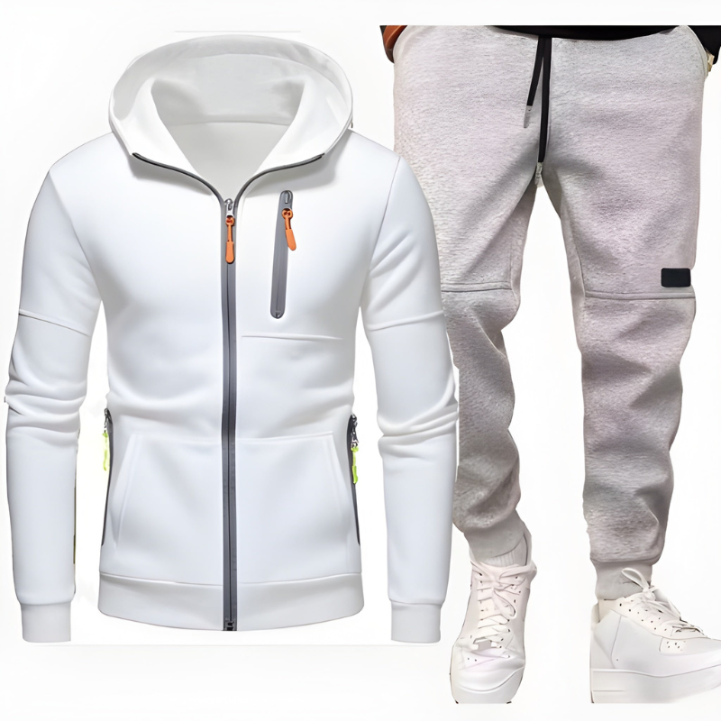 Męski Zestaw | Bluza z Kapturem & Spodnie Dresowe | Wygodne & Ciepłe | Odzież Casual