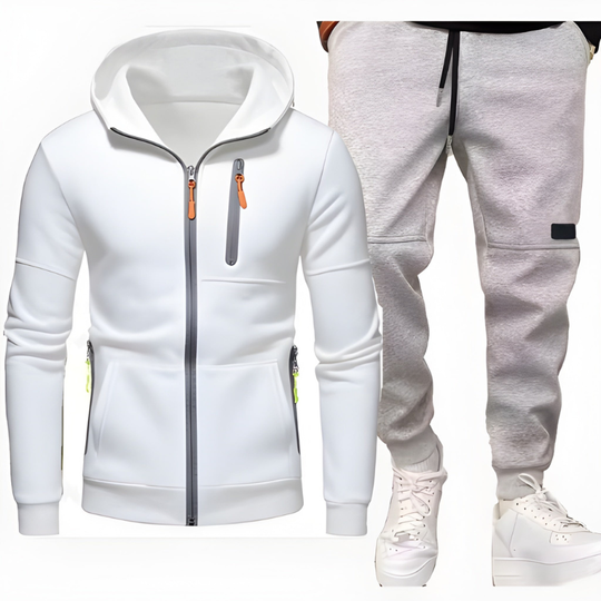 Męski Zestaw | Bluza z Kapturem & Spodnie Dresowe | Wygodne & Ciepłe | Odzież Casual