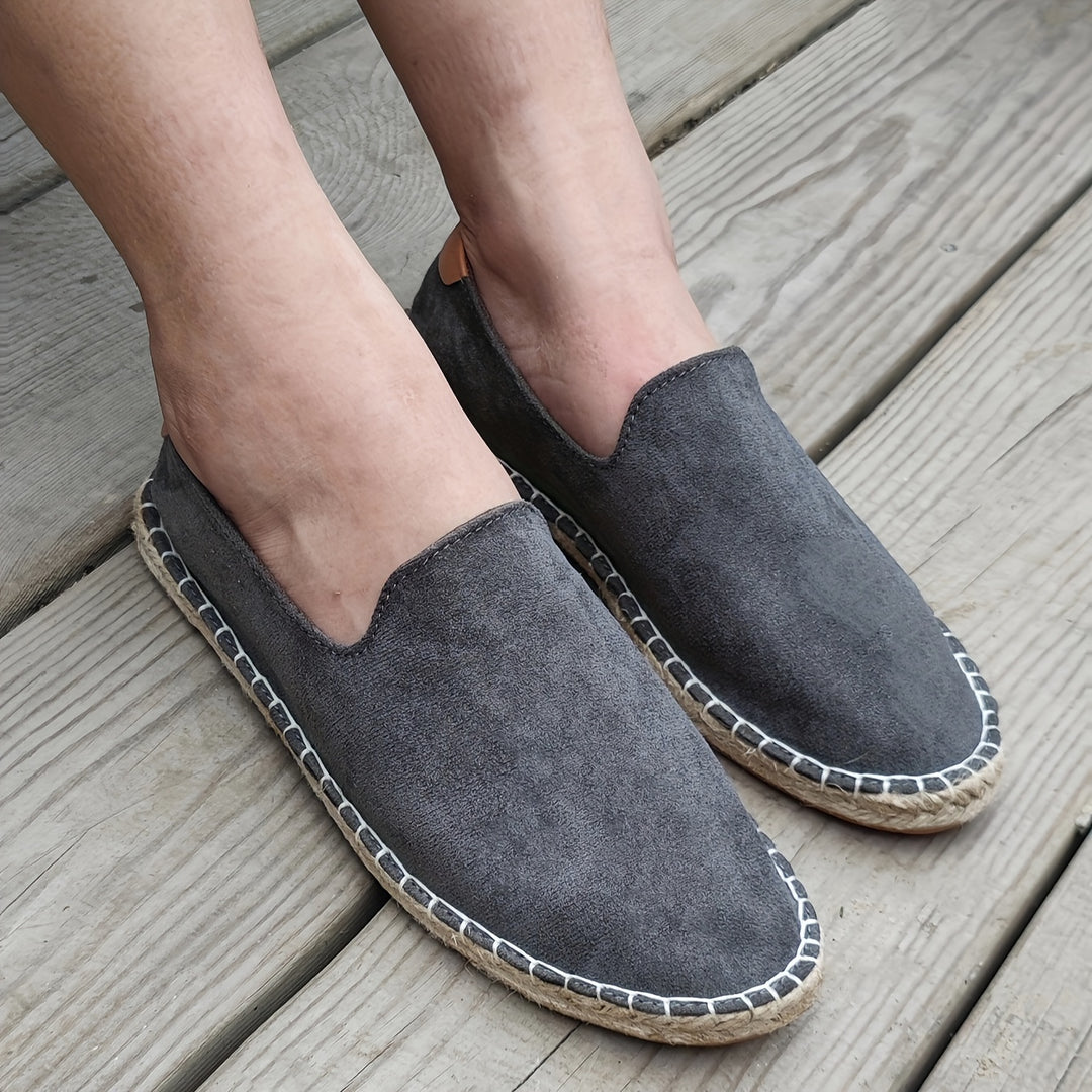Męskie Mokasyny | Ręcznie Wykonane | Lniana Podeszwa & Kanwa | Casual Slip-On