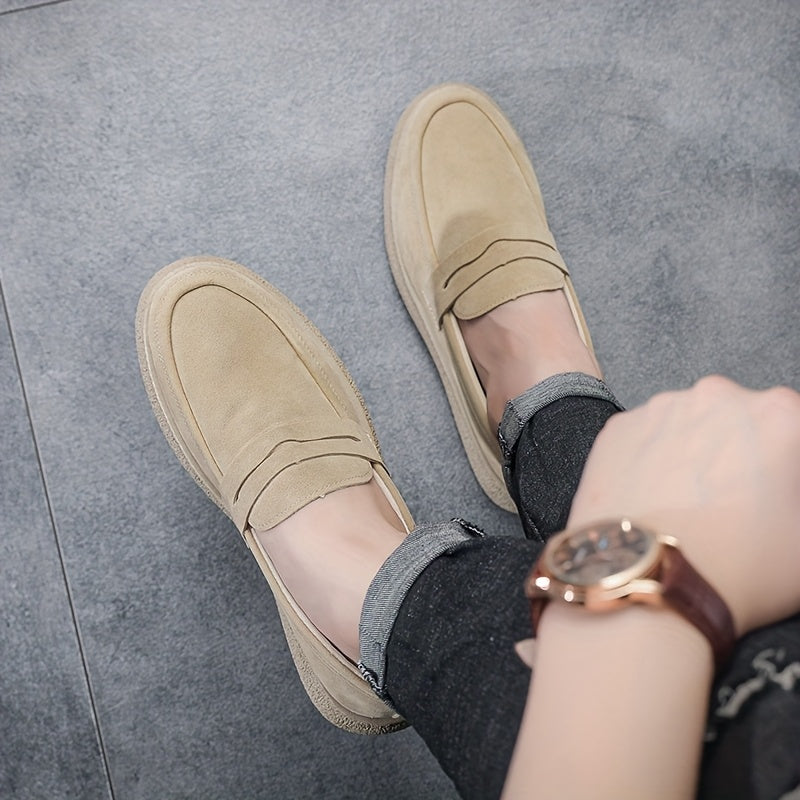 Heren Loafers | Vintage Streetstyle | Ronde Neus | Slip-On | Casual Schoenen