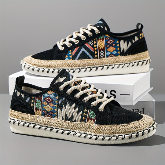 Sneakersy Heren Espadrille | Styl Bohemyjski | Oddychające & Vintage Look