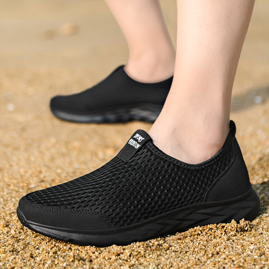 Męskie Sneakersy Slip-on | Oddychająca Siatka | Wygodne Buty do Chodzenia | Lekkie Buty Sportowe