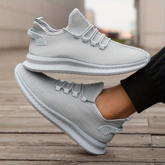 Męskie Buty Biegowe | Niskie i Oddychające | Casual Buty Sportowe na Zewnątrz | Z Sznurowaniem