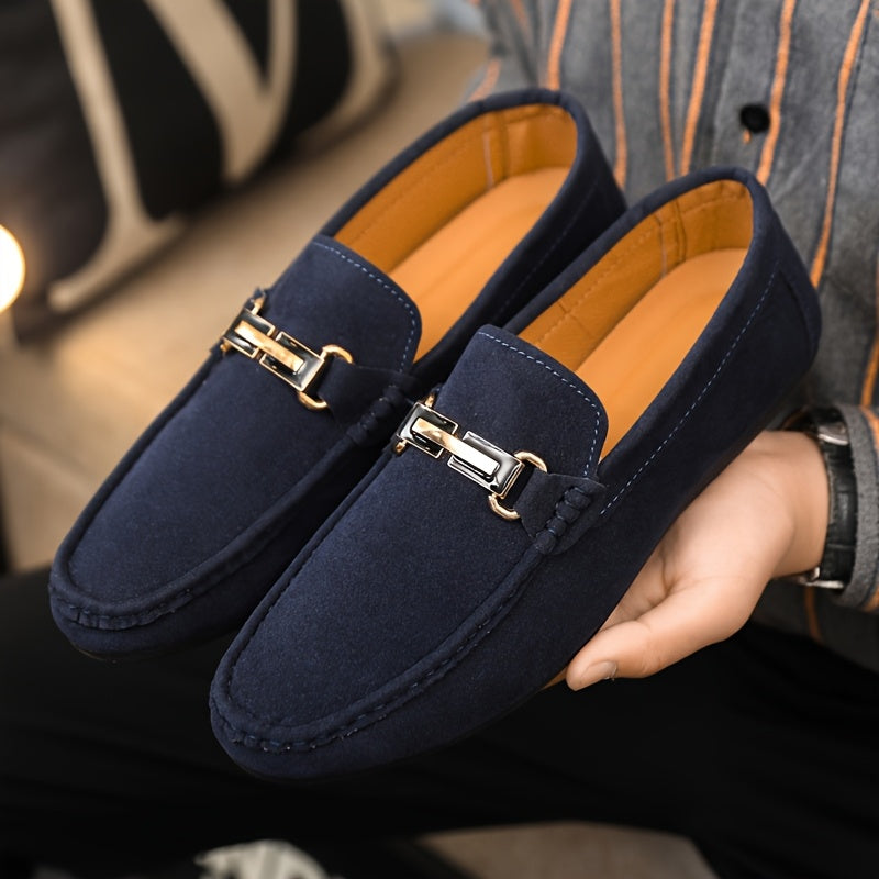 Mężczyzna | Loafersy Casual | Model Slip-On | Okrągły Nos | Elastyczna Podeszwa Antypoślizgowa
