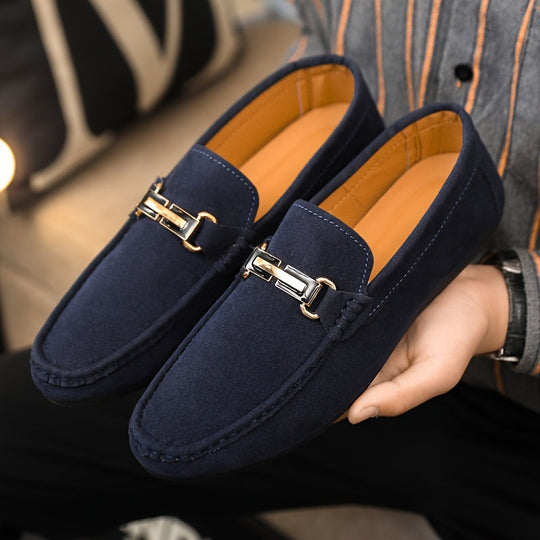 Mężczyzna | Loafersy Casual | Model Slip-On | Okrągły Nos | Elastyczna Podeszwa Antypoślizgowa