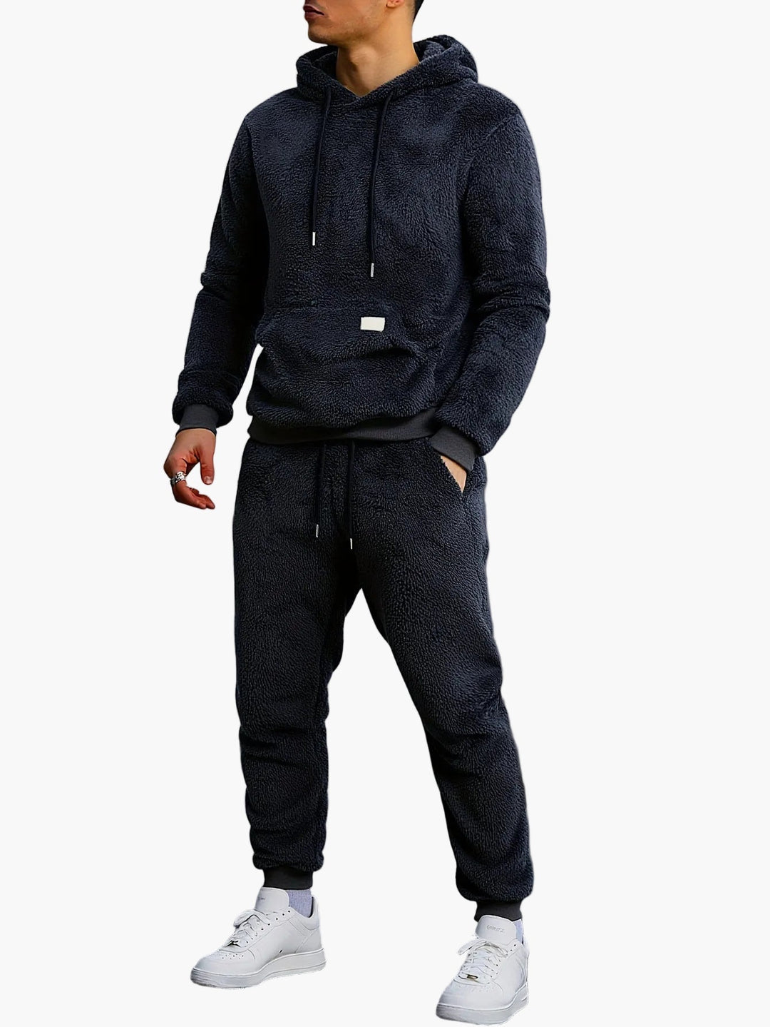 Męski Zestaw | Slimfit | Z Kapturem | Zima