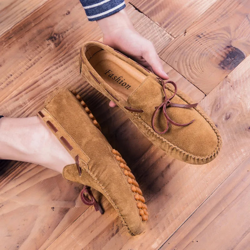 Męskie Loafersy | Prawdziwa Skóra | Slip-On | Miękka Podeszwa | Casual