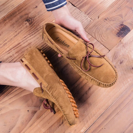 Męskie Loafersy | Prawdziwa Skóra | Slip-On | Miękka Podeszwa | Casual