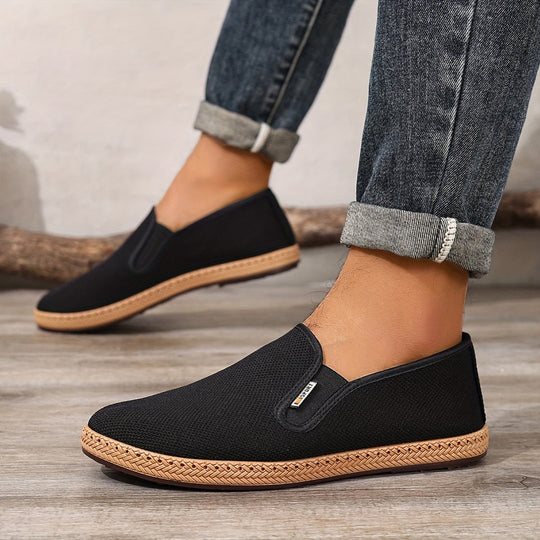 Męskie Mokasyny | Slip-On | Okrągły Nosek | Trwała Podeszwa | Casual