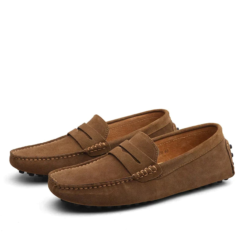 Loafersy Męskie | Buty Slip-On | Podeszwa Antypoślizgowa | Płaska Podeszwa | Casual Półformalne