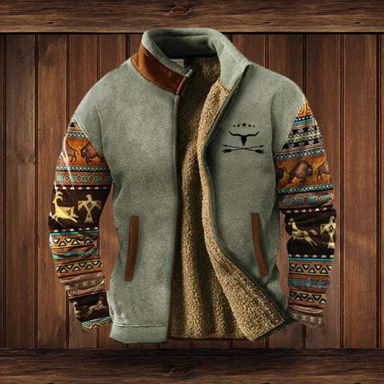 Mężczyzna | Kurtka Zimowa | Vintage Outdoor | Zamek Błyskawiczny | Regular Fit