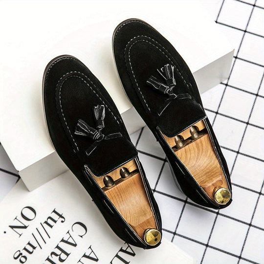 Mężczyzna | Loafersy z Frędzlami | Slip-On | Styl Klasyczny | Biznesowe Casual