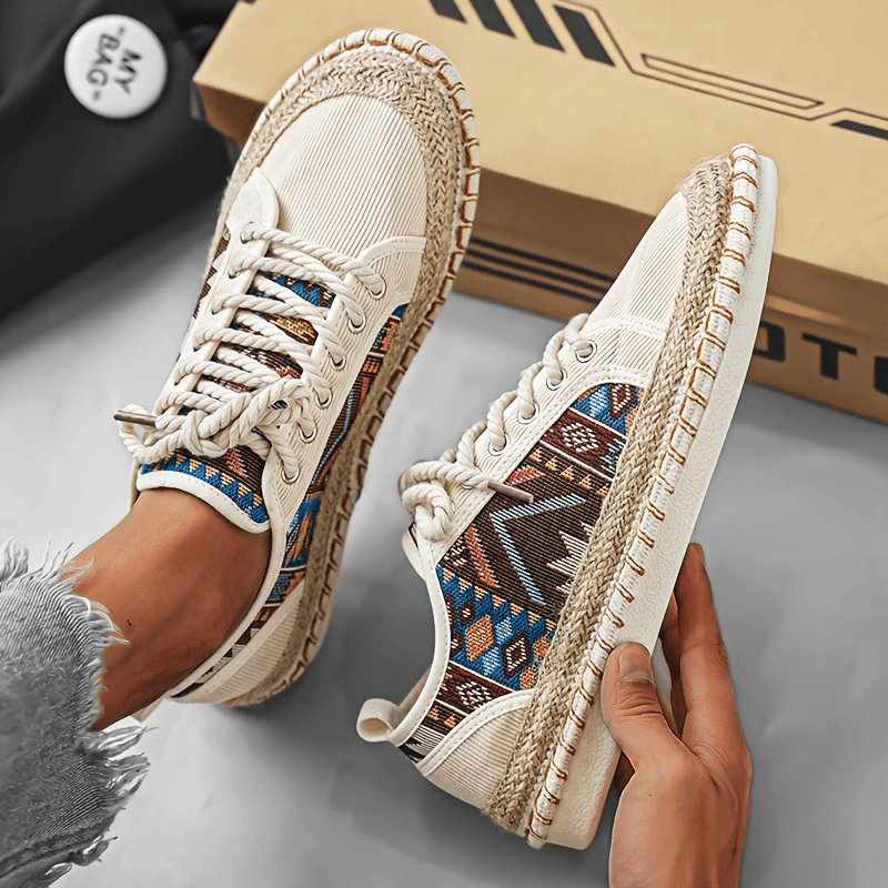 Sneakersy Heren Espadrille | Styl Bohemyjski | Oddychające & Vintage Look