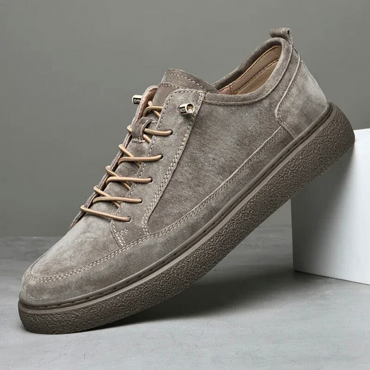 Męskie Sneakersy Zamszowe | Ręcznie Wykonane Skórzane Buty Casual | Oddychające Buty do Chodzenia