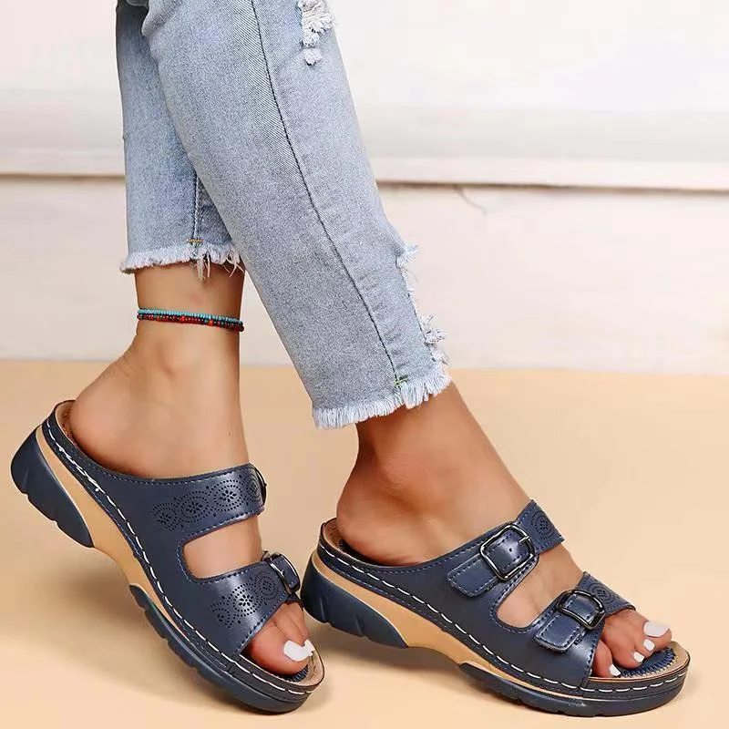 Damskie Klapki Ortopedyczne | Lekkie Slip-On | Antypoślizgowa Podeszwa | Wygodne na Lato