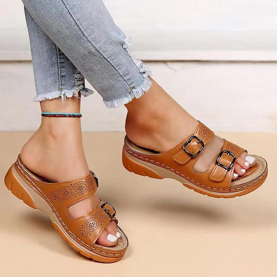 Damskie Klapki Ortopedyczne | Lekkie Slip-On | Antypoślizgowa Podeszwa | Wygodne na Lato