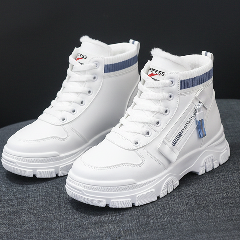 Sneakersy damskie | ocieplane, platforma