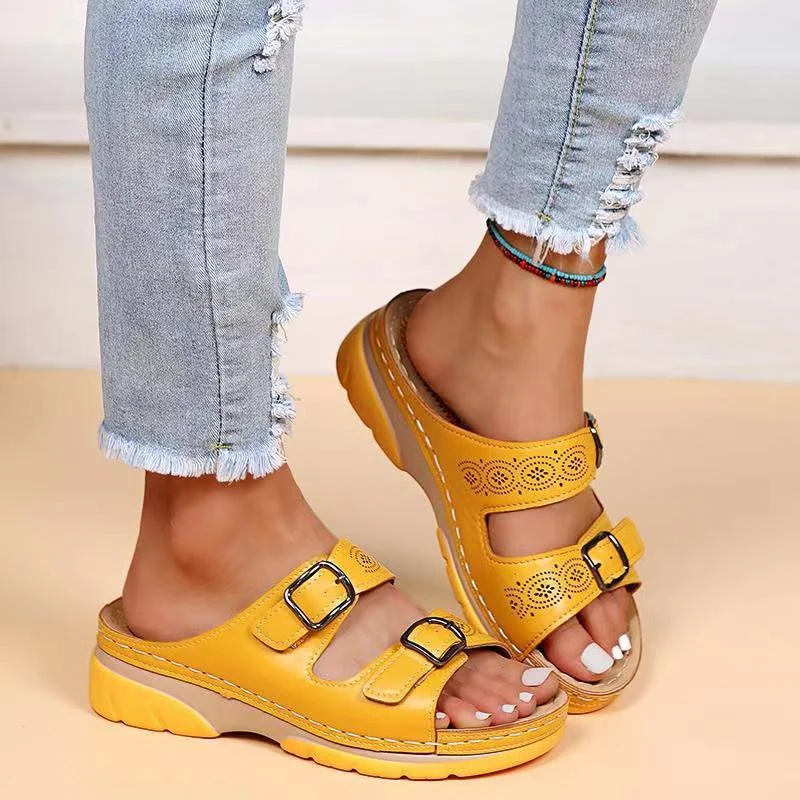 Damskie Klapki Ortopedyczne | Lekkie Slip-On | Antypoślizgowa Podeszwa | Wygodne na Lato