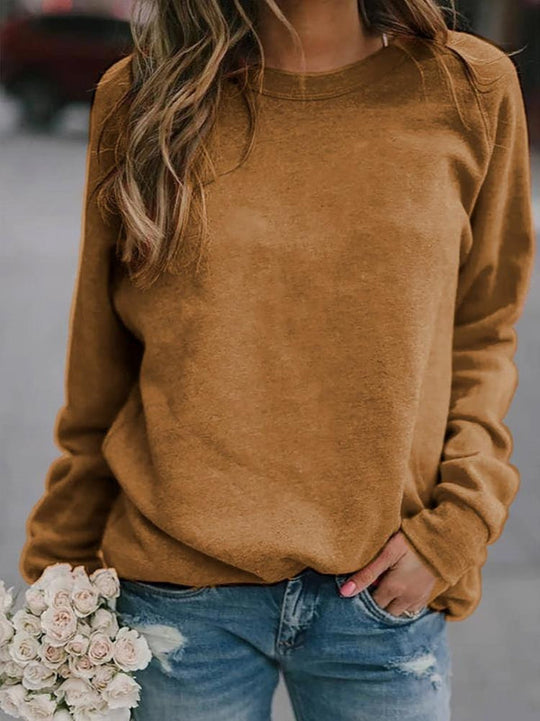 Damski Sweter – Luźny Krój – Miękka Mieszanka Wełny – Długie Rękawy – Styl Casual