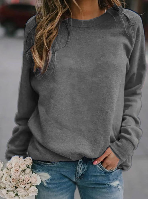 Damski Sweter – Luźny Krój – Miękka Mieszanka Wełny – Długie Rękawy – Styl Casual