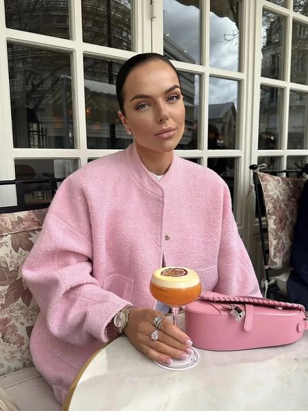 Kobieta | Sweter Oversize Cozzina | Grube Dzierganie | Styl Casual i Przytulny