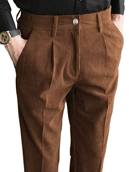 Męskie Spodnie z Elastycznym Pasem | Prosty Krój Regular Fit | Komfortowy Styl Casual | Na Co Dzień i Czas Wolny