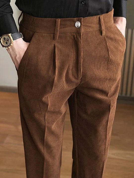 Męskie Spodnie z Elastycznym Pasem | Prosty Krój Regular Fit | Komfortowy Styl Casual | Na Co Dzień i Czas Wolny