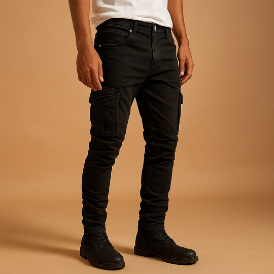 Męskie Luźne Spodnie o Relaksującym Kroju | Comfort Fit na Co Dzień | S–3XL | Gładki Design Casual