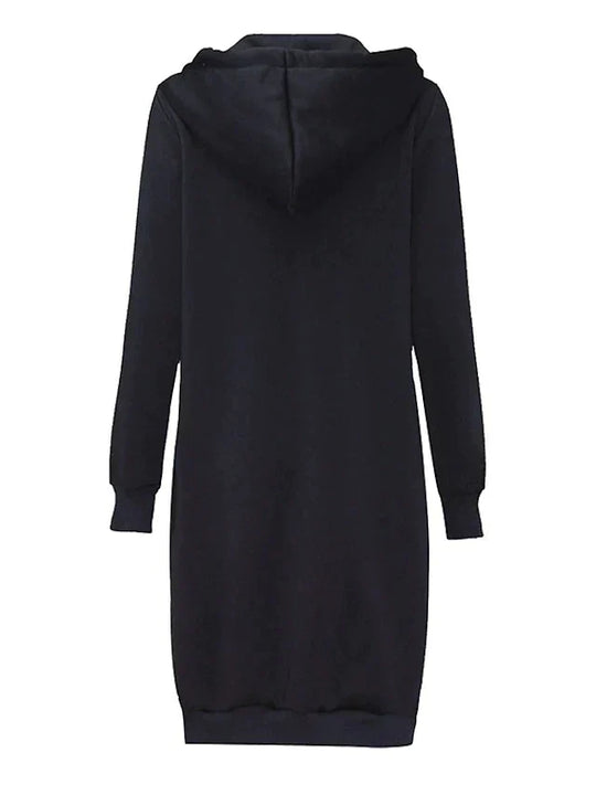Kobieta | Długi Kardigan Oversize z Kapturem | Swobodny i Stylowy | Casual Chic na Co Dzień
