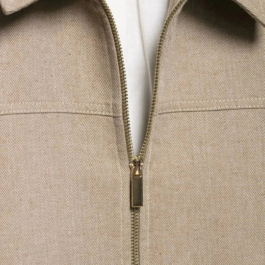 Stylowy Zestaw Damski | Krótka Kurtka z Zippem i Szerokie Spodnie | Look Nowoczesny Premium