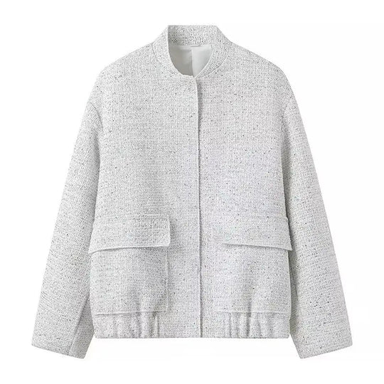 Sera Elegancka Kurtka Bomber | Ponadczasowy Styl z Nowoczesnym Akcentem | Welur Bawełnowy Poliester | Stylowa Kurtka Damska