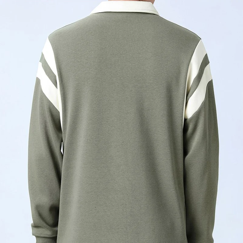 Sweter męski | kołnierz, zamek 1/4