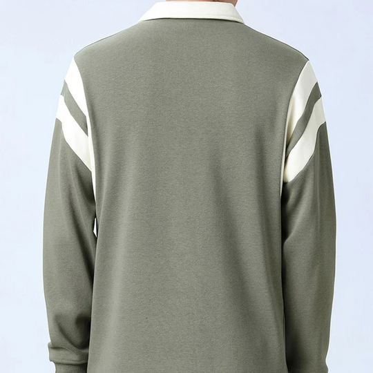 Sweter męski | kołnierz, zamek 1/4
