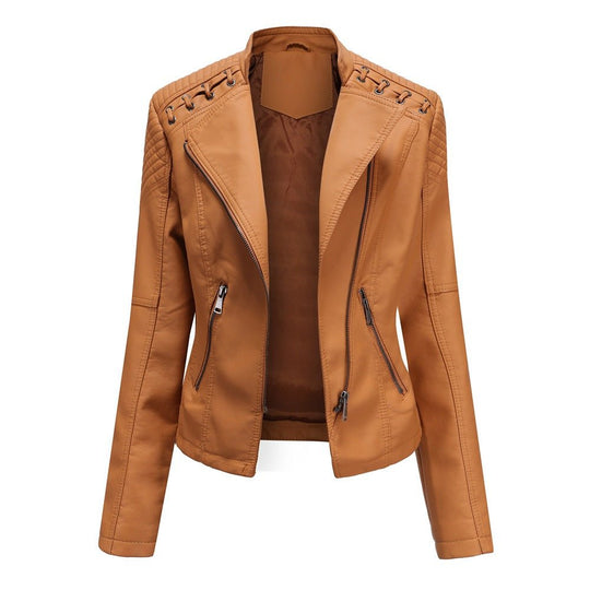 Mężczyźni | Zale Kurtka Skórzana Washed-Look | Styl Casual | PU Skóra