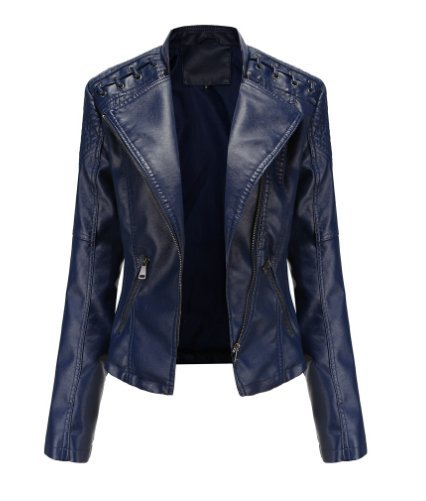 Mężczyźni | Zale Kurtka Skórzana Washed-Look | Styl Casual | PU Skóra