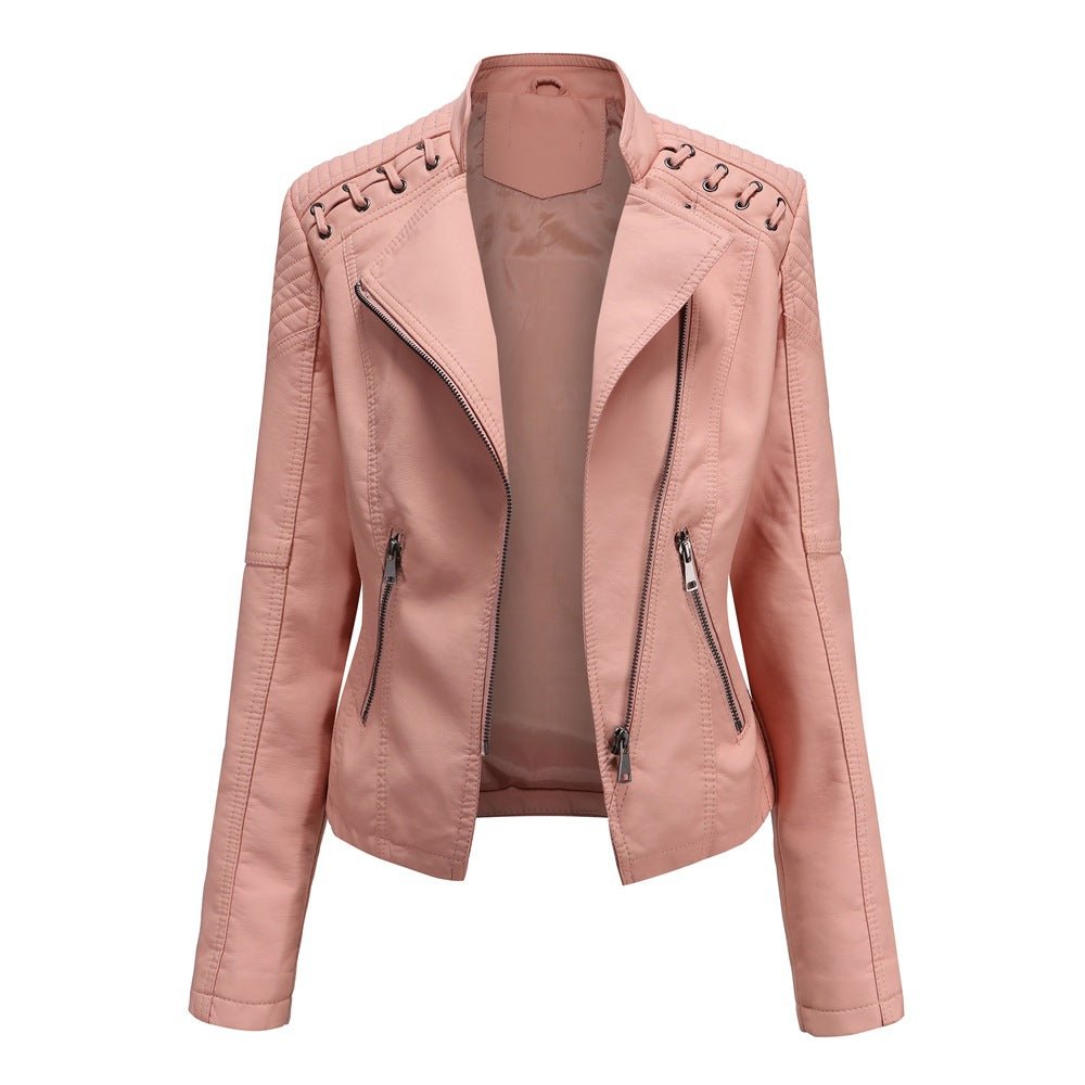 Mężczyźni | Zale Kurtka Skórzana Washed-Look | Styl Casual | PU Skóra
