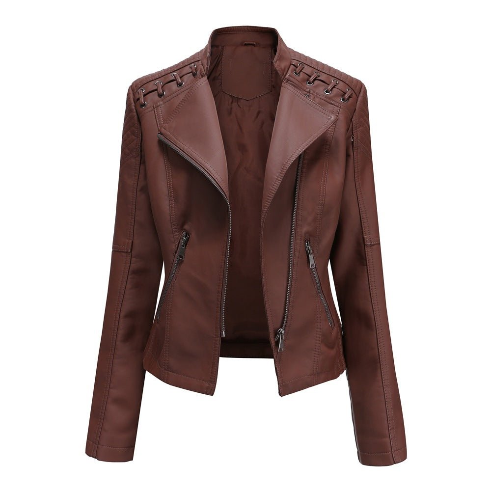 Mężczyźni | Zale Kurtka Skórzana Washed-Look | Styl Casual | PU Skóra