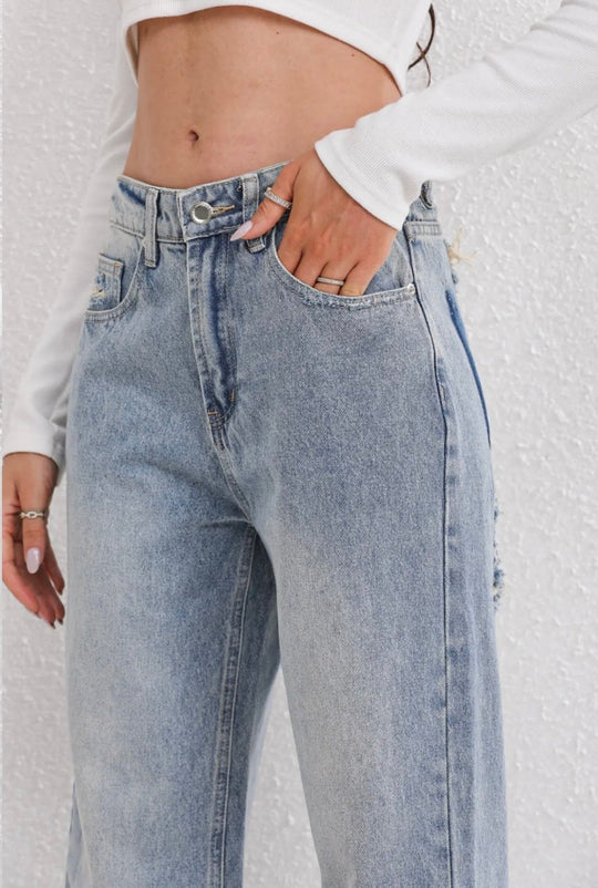Charlotte | Eleganckie Jeansy z Wysokim Stanem dla Kobiet